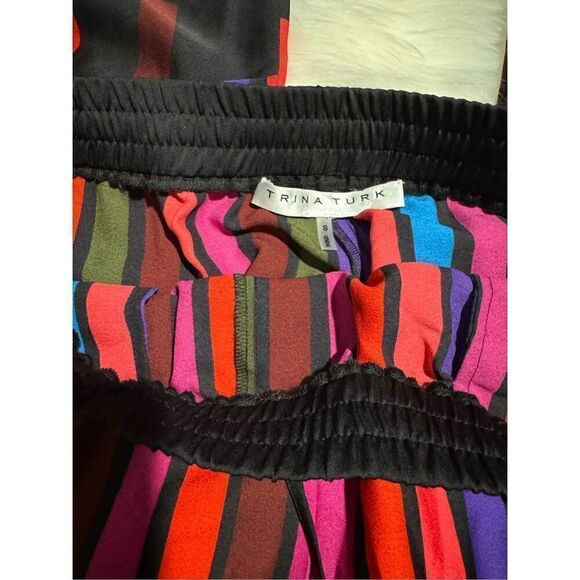 Trina Turk colorful long striped pants S - Picture 3 of 5